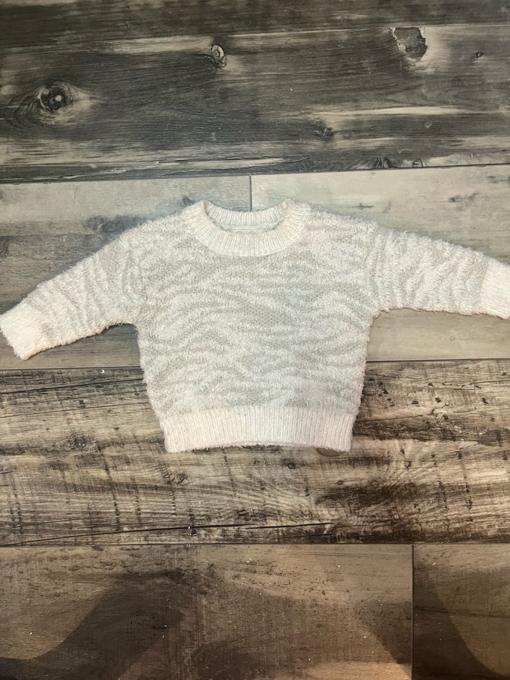 Jessica Simpson Ivory Eyelash Knit Sweater 12M Baby Girl